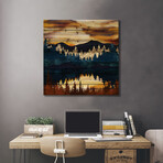 Fall Sunset // SpaceFrog Designs (26"H x 26"W x 1.5"D)