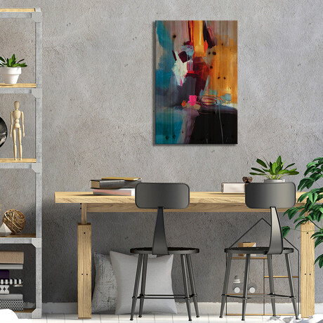 Jazzy Abstract VII // Jane M. Robinson (26"H x 18"W x 1.5"D)