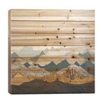 Distant Peaks // SpaceFrog Designs (26"H x 26"W x 1.5"D)