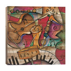 Jazz It Up II // Eric Waugh (26"H x 26"W x 1.5"D)