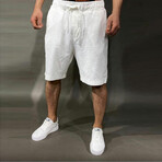 Linen Shorts // White (S)