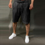 Linen Shorts // Black (S)