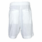 Linen Shorts // White (S)