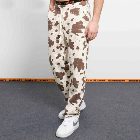 Dalmatian Printed Pants // Beige (S)