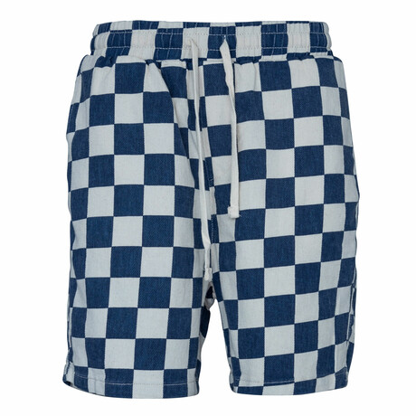 Chequered Shorts // Navy (S)