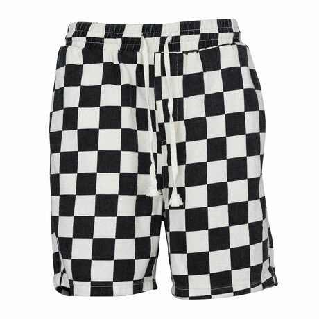 Chequered Shorts // Black (S)