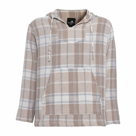 Linen Long Sleeve Shirt // Plaid (S)