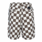 Chequered Shorts // Brown (L)