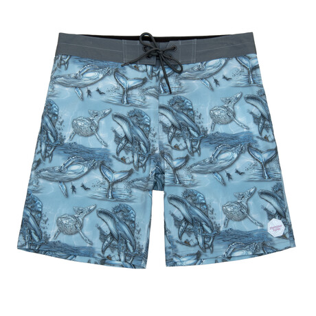 Blue Monsters Board Shorts //Forget Me Not Blue (28)