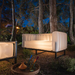 Yomi Sofa Eko + Lighting // Aluminum Frame (White Translucent)