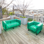 Yomi Sofa Eko // Aluminum Frame (Green)