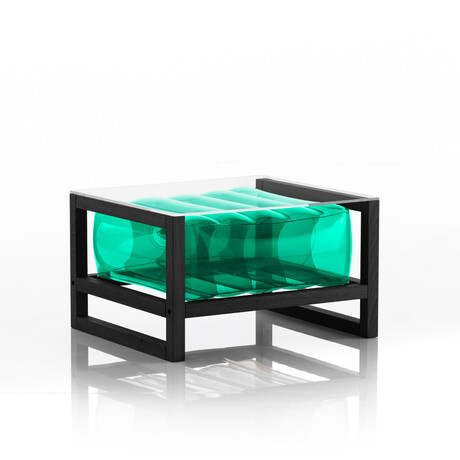 Yoko Coffee Table Eko // Black Wood Frame (Transparent)