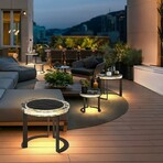 Outdoor Solar Power LED Garden Table // Large