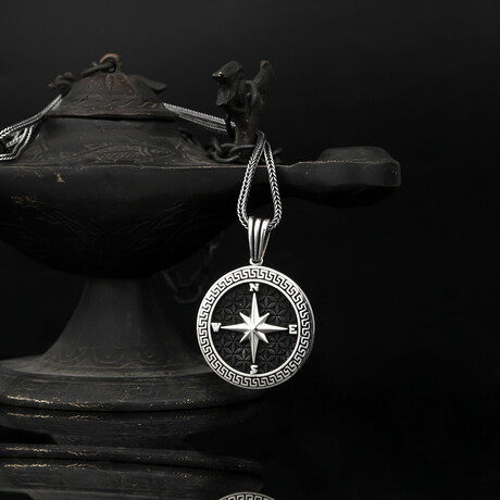 Athens Compass Necklace