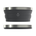 Hydaway Collapsible Bowl // 32 Fl. Oz. // Set of 2 // Jet Black