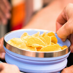 Hydaway Collapsible Bowl // 32 Fl. Oz. // Set of 2 // Glacier