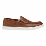 Tyler Woven Moc Slip-On // Cognac Leather (US: 8)