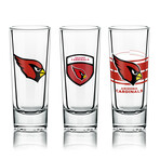 NFL Shot Glasses // Set of 6 // Arizona Cardinals