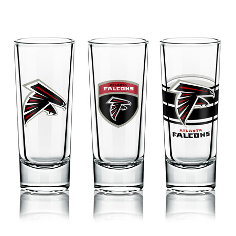 NFL Shot Glasses // Set of 6 // Atlanta Falcons