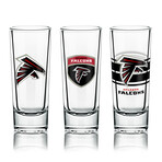 NFL Shot Glasses // Set of 6 // Atlanta Falcons