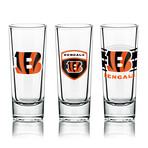 NFL Shot Glasses // Set of 6 // Cincinnati Bengals