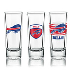 NFL Shot Glasses // Set of 6 // Buffalo Bills