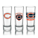 NFL Shot Glasses // Set of 6 // Chicago Bears