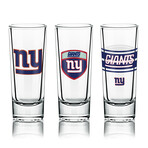 NFL Shot Glasses // Set of 6 // New York Giants