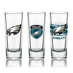 NFL Shot Glasses // Set of 6 // Philadelphia Eagles