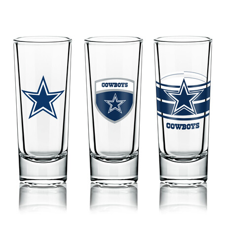 NFL Shot Glasses // Set of 6 // Dallas Cowboys