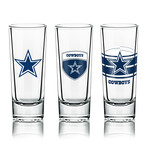 NFL Shot Glasses // Set of 6 // Dallas Cowboys