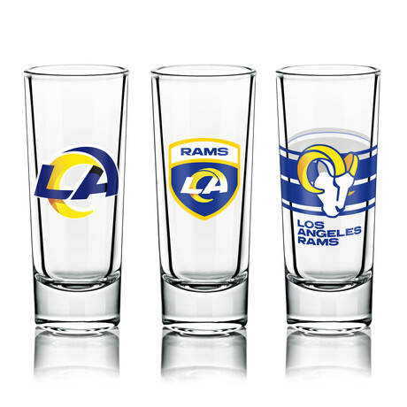 NFL Shot Glasses // Set of 6 // Los Angeles Rams