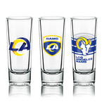 NFL Shot Glasses // Set of 6 // Los Angeles Rams