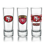 NFL Shot Glasses // Set of 6 // San Francisco 49ers