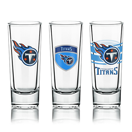 NFL Shot Glasses // Set of 6 // Tennessee Titans