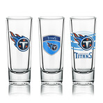 NFL Shot Glasses // Set of 6 // Tennessee Titans