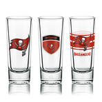 NFL Shot Glasses // Set of 6 // Tampa Bay Buccaneers