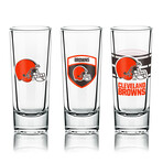 NFL Shot Glasses // Set of 6 // Cleveland Browns