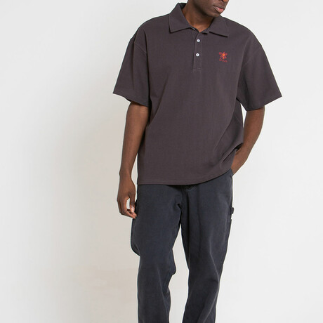 Stokes Records Polo // Anthracite (L)