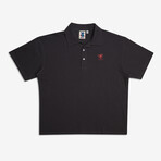 Stokes Records Polo // Anthracite (L)