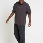 Stokes Records Polo // Anthracite (L)