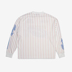 Trackstar Long Sleeve Moto Jersey // Vintage White (M)