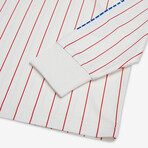 Trackstar Long Sleeve Moto Jersey // Vintage White (M)