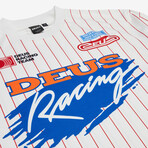 Trackstar Long Sleeve Moto Jersey // Vintage White (M)