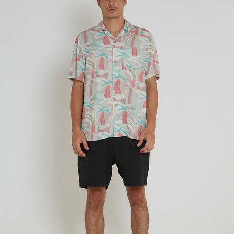 Palms Short Sleeve Shirt // Sea Foam (XS)