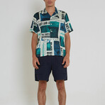 Way Off Short Sleeve Shirt // Lagoon (M)