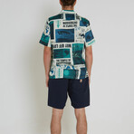 Way Off Short Sleeve Shirt // Lagoon (M)