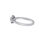 Bliss 18K White Gold Diamond Flower Band Ring // Ring Size: 6.5 // Store Display