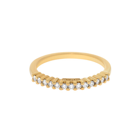 Damiani 18K Yellow Gold Diamond Band Ring // Ring Size: 7.25 // Store Display