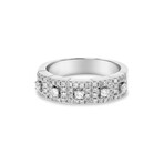 Piero Milano 18K White Gold Diamond Statement Ring // Ring Size: 7.25 // Store Display